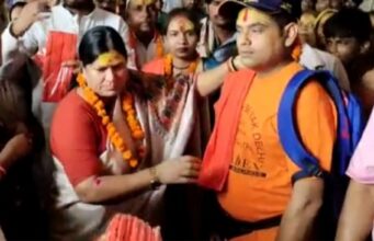 सदर विधायक ने तिलक लगाकर 41 श्रद्धालुओं का जत्था अमरनाथ यात्रा पर रवाना किया