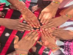 पांच नदियों के संगम पर बच्चों ने खुद से बनाई राखी और लिया खास संकल्प