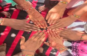 पांच नदियों के संगम पर बच्चों ने खुद से बनाई राखी और लिया खास संकल्प